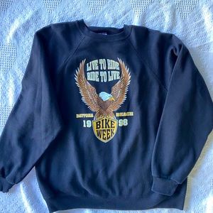SOLD—Hanes Sport Raglan sweatshirt “Bike Week ‘98”